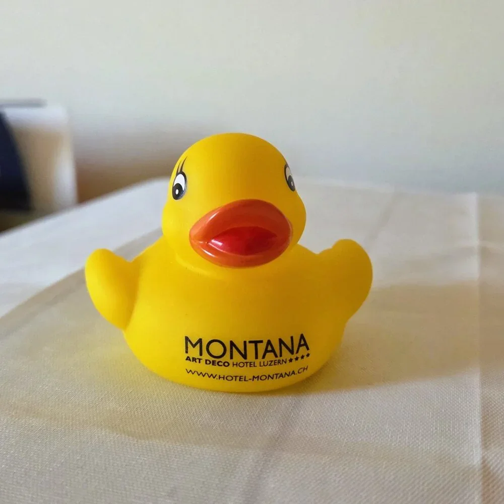 Duck from Art Deco Hotel Montana Lake Lucerne Switzerland Collectible Yellow